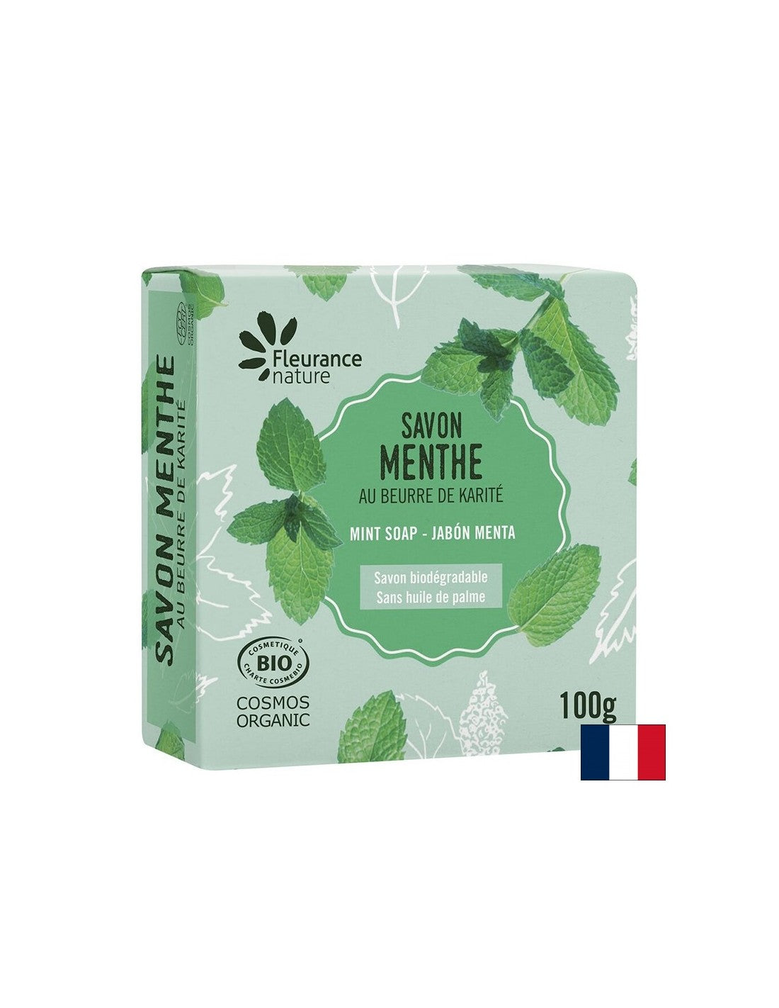 Soap with mint, 100 g Fleurance Nature - Nutra Best Europe