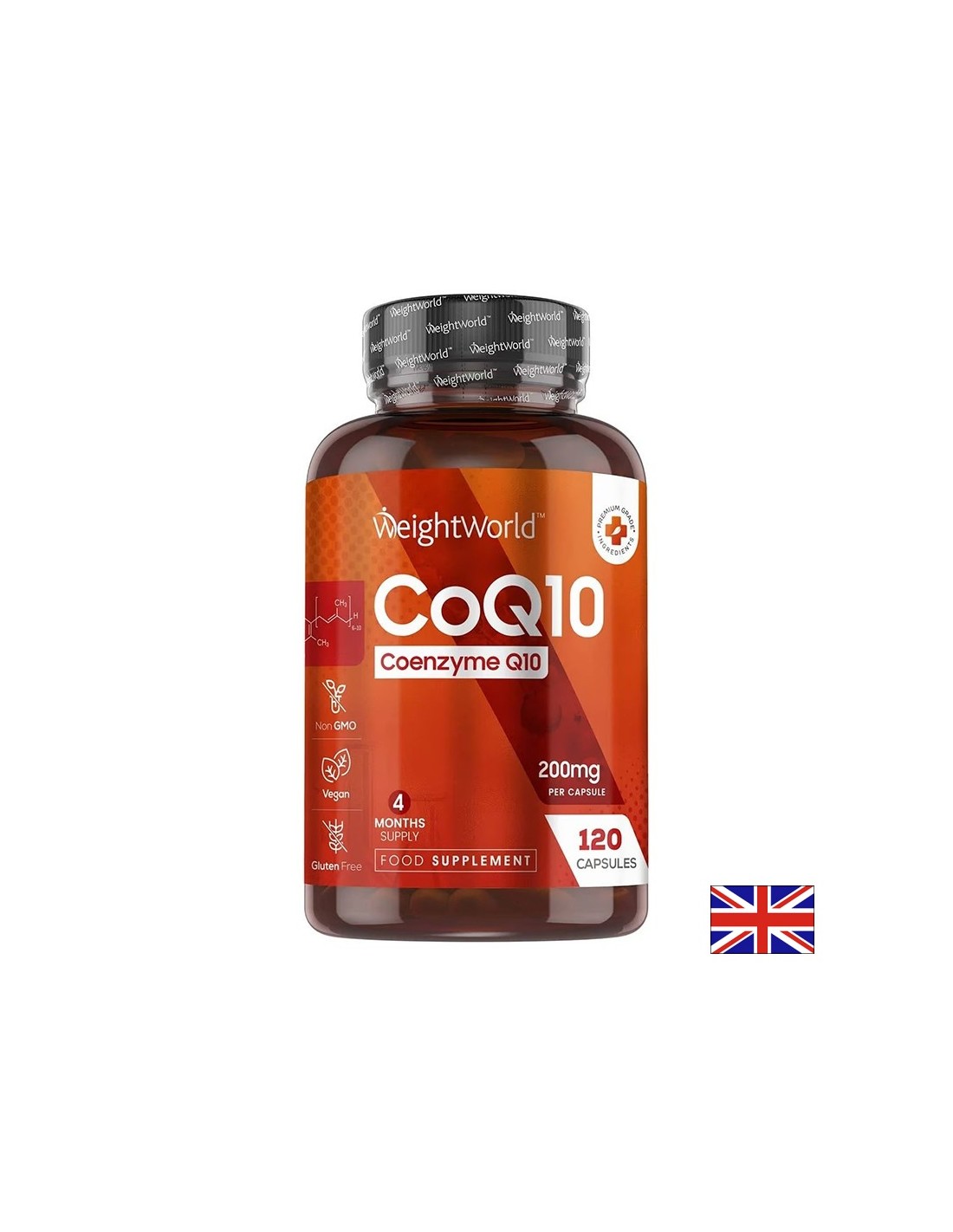 Сърдечно -съдово здраве - коензим Q10 200 mg, 120 капсули - CoQ10