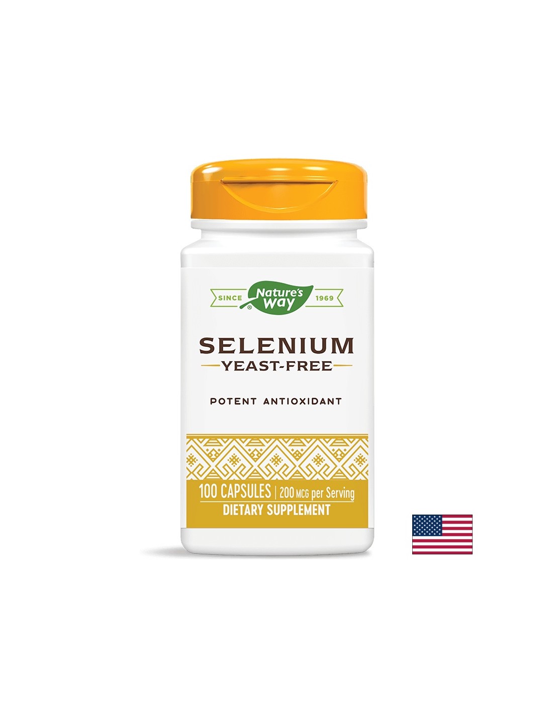 Selenium - Selenium 200 mcg, 100 капсули Nature Way
