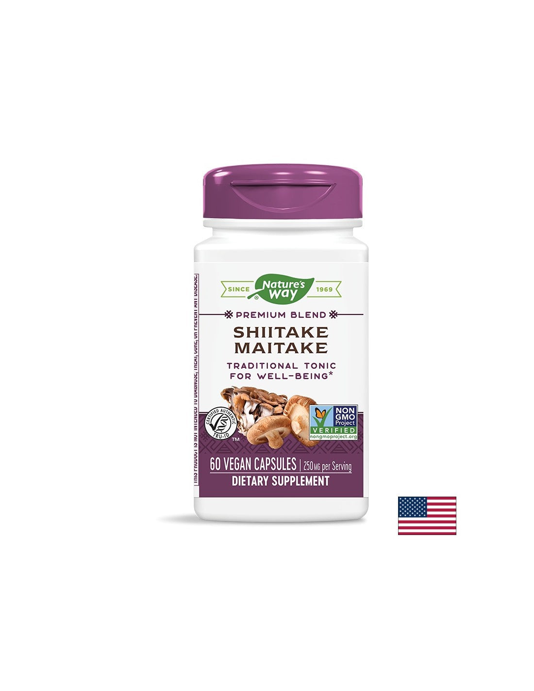 Shiitake & Maitake 250 mg - 60 капсули