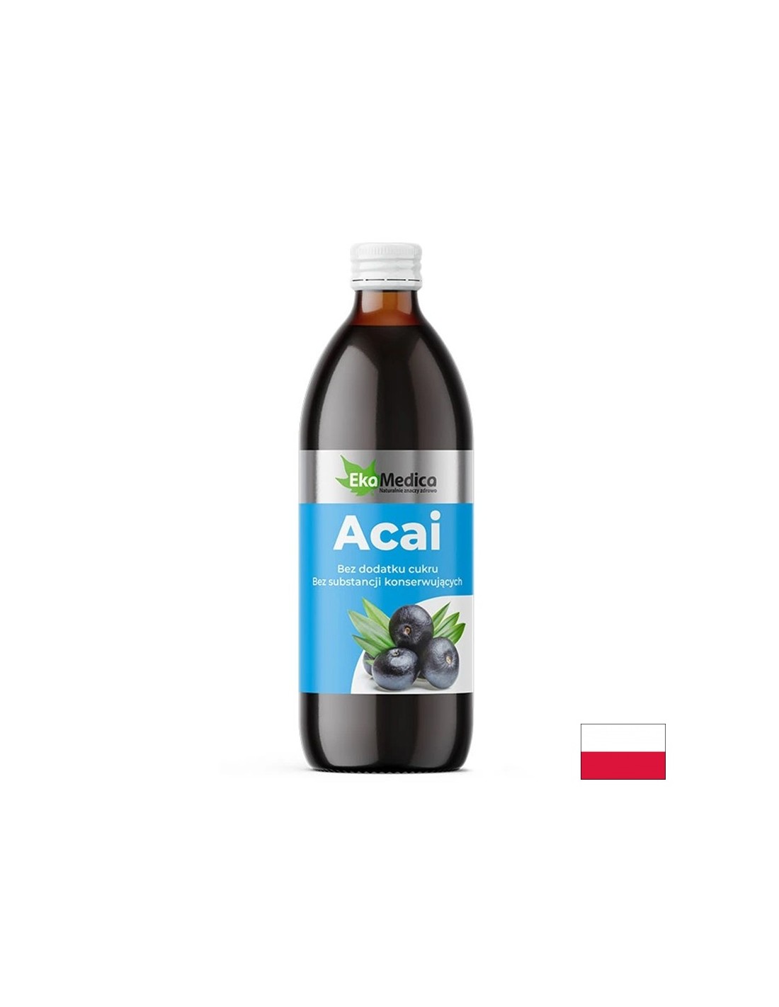 Acai Juice (Asai) с каму -каму и естествен витамин С - мощен антиоксидант, 500 ml, 10 или 20 дози
