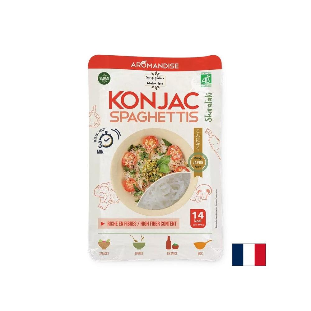 Dietary gluten-free spaghetti made from Konjac and rice flour (Shirataki) – 3 minutes cooking time, 150 g - Nutra Best Europe