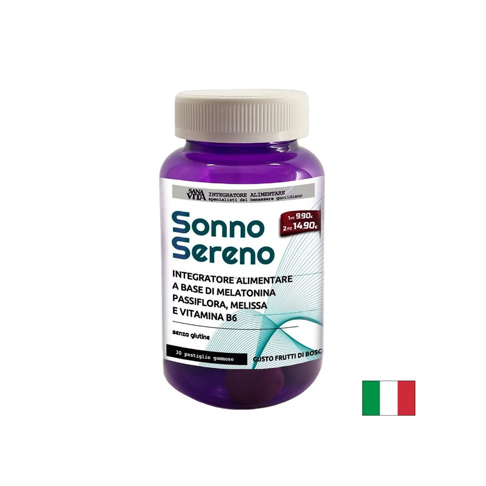 Мелатонин + пасифлоен, лимонов балсам и витамин В6 - за стрес, безсъние, тревожност, 30 таблетки от желе