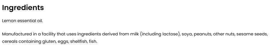 Етерично масло от лимон - 15 ml