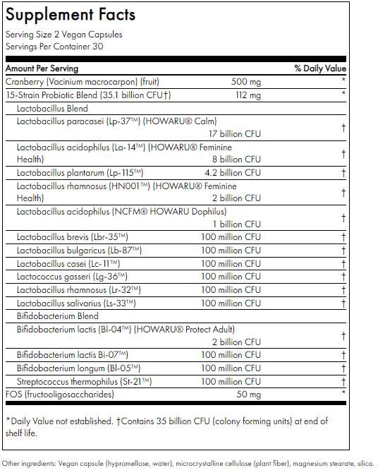 Ежедневно пробиотик на жените + пребиотични FOS - 60 капсули