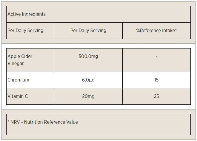 Ябълков оцет гуми - 60 гуми