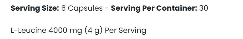 Левцин 4K - 180 капсули