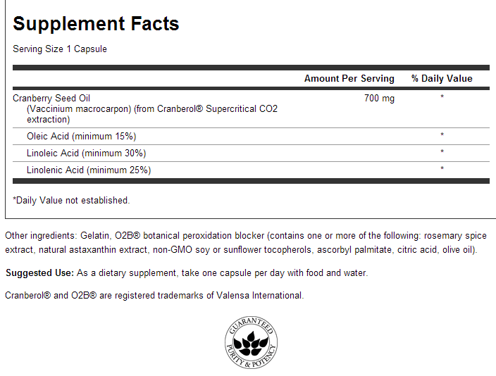 Omega 3-6-9 Cranberry 700 mg 30 гел капсули