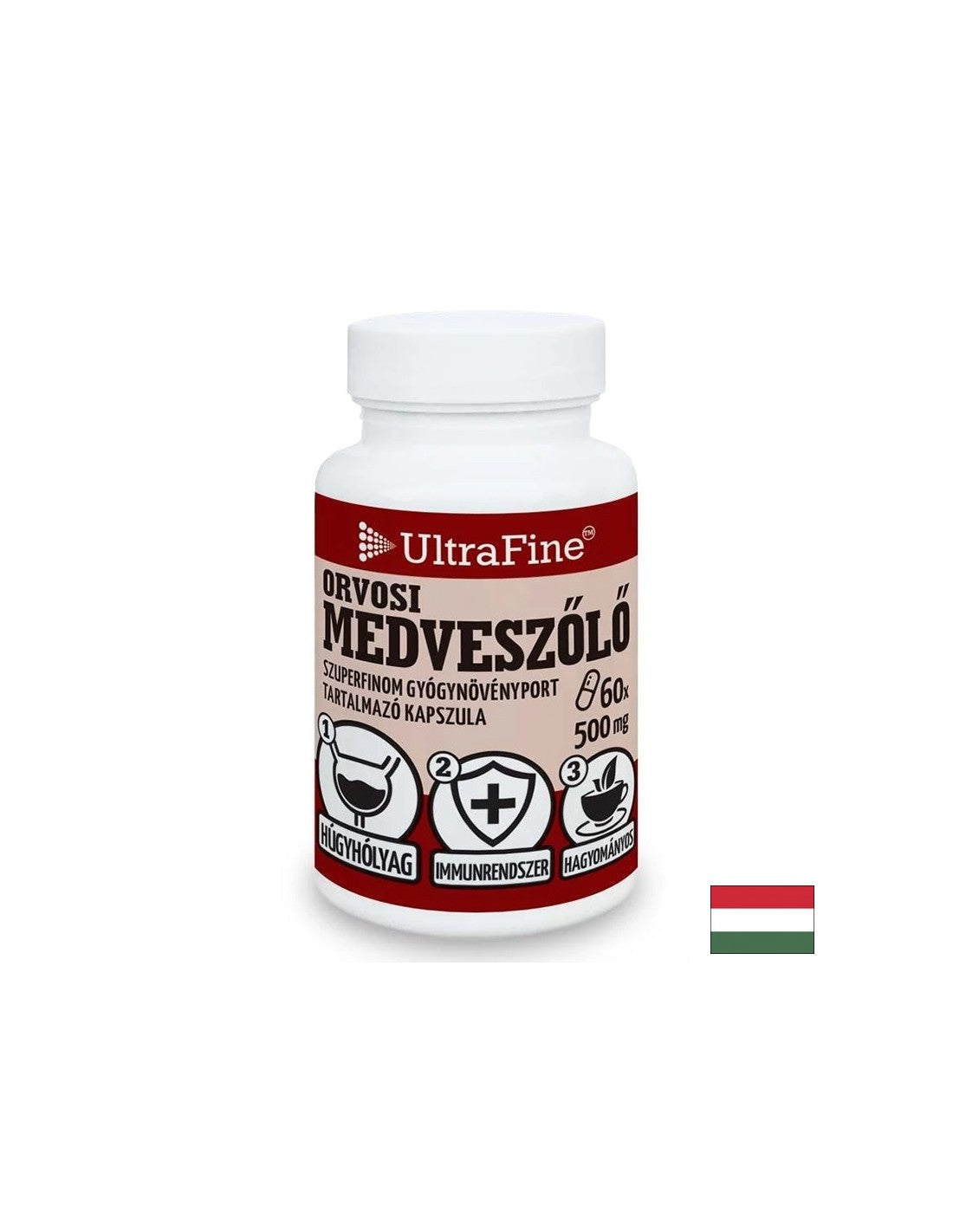 Здравословно урина - мечка (лист), 500 mg x 60 капсули