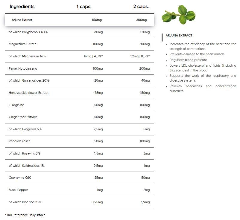 Сърдечна подкрепа | Подкрепа за правилна сърдечна функция - 120 капсули