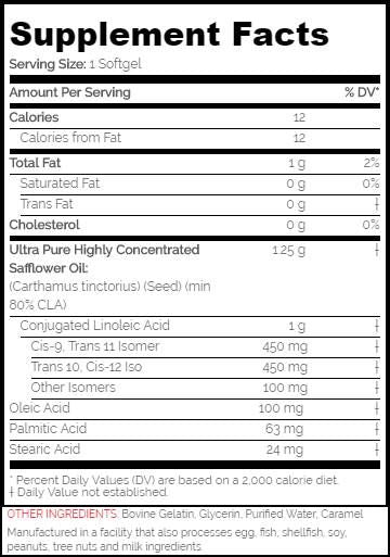 Pure CLA 1250 - 90 гел капсули