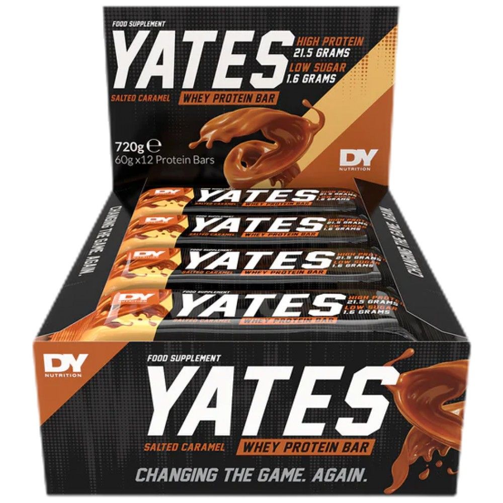 Yates Whey Protein Bar | Без захар - 12 х 60 грама