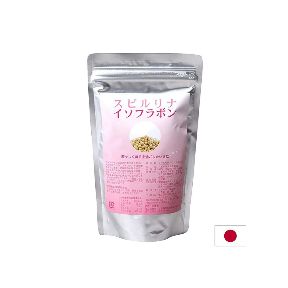 Японски спирулина + изофлавони - подкрепа за здравето на жените и хормонален баланс, 1500 таблетки