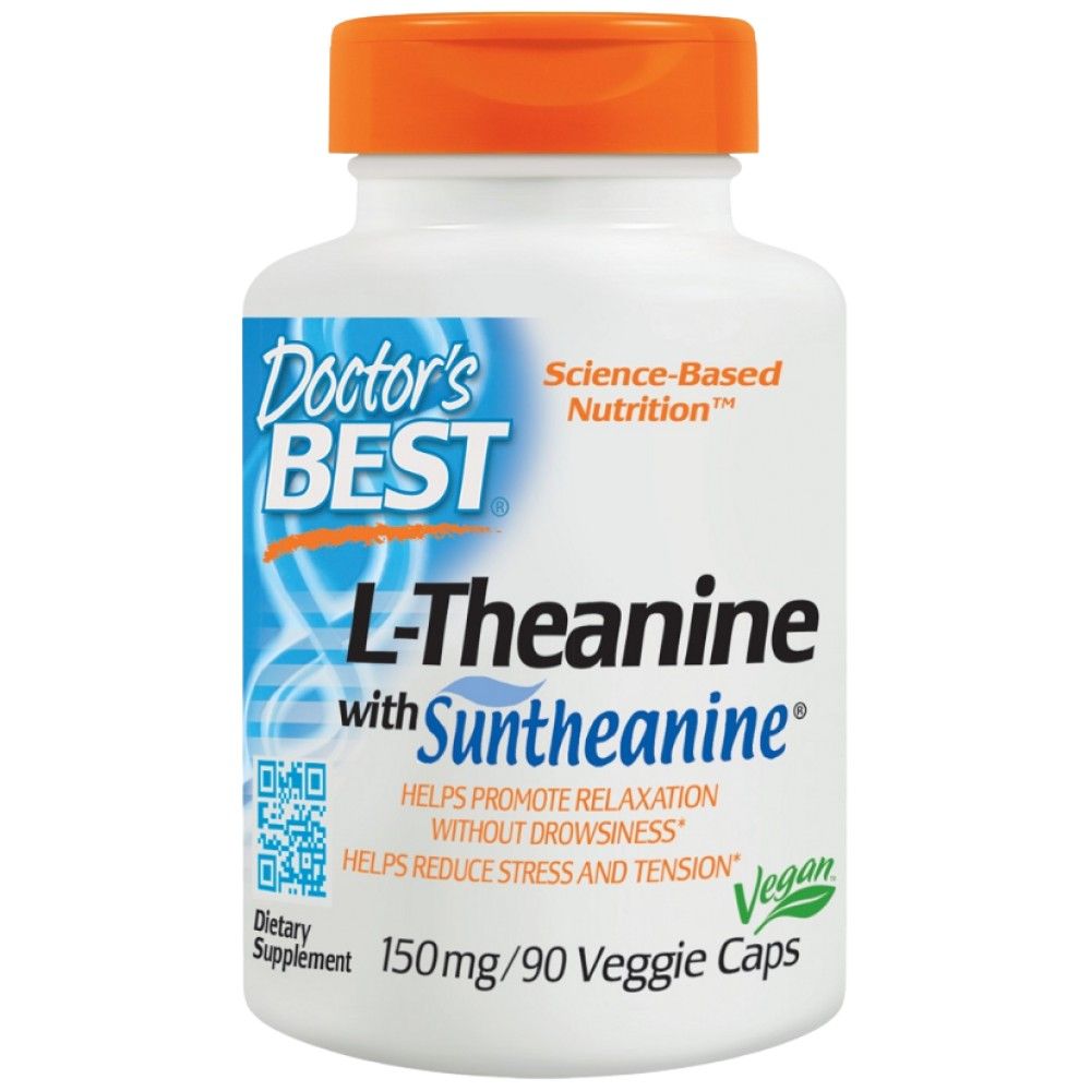 L-теанин 150 mg | Със Suntheanine - 90 капсули