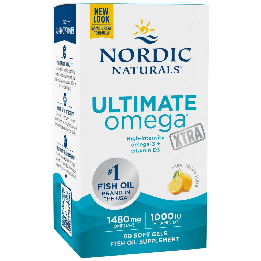 Ultimate Omega Xtra | С витамин D3 - 60 гел капсули