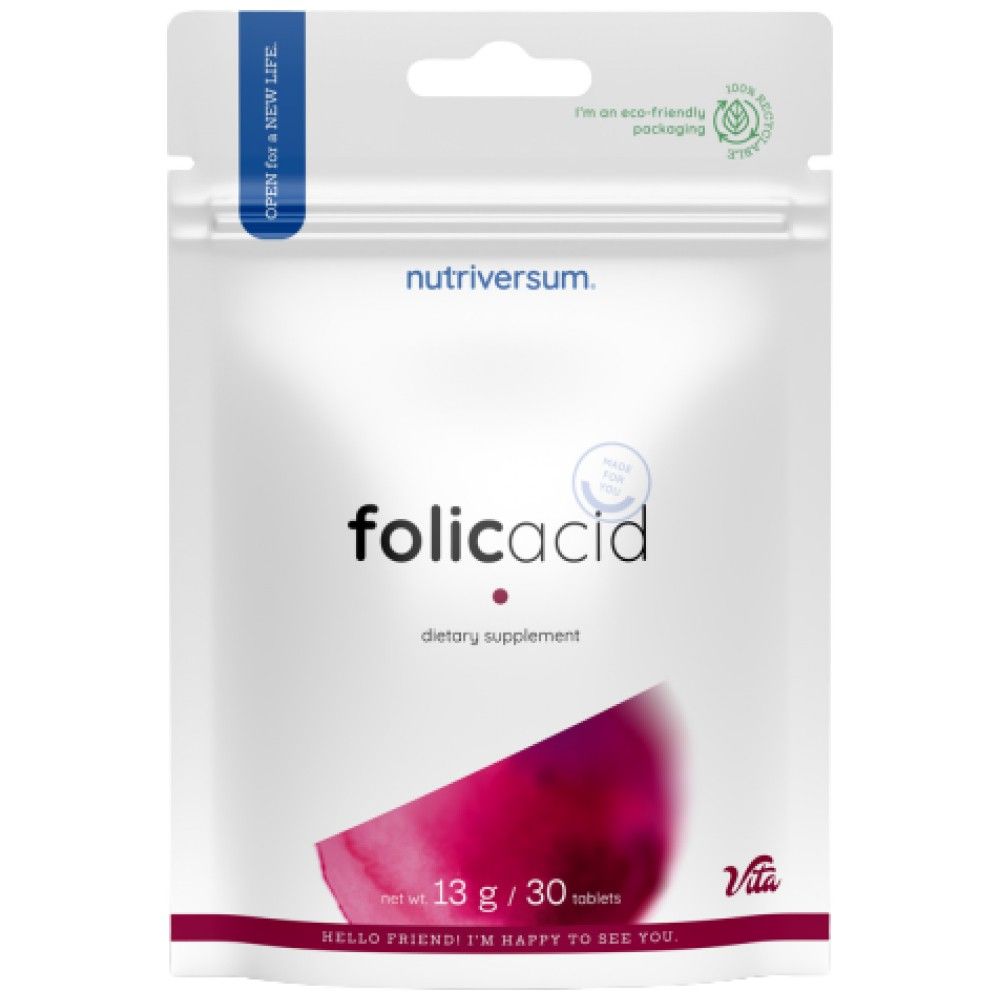 Фолиева киселина 500 mcg - 30 таблетки