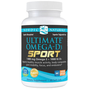 Ultimate Omega-D3 Sport 1480 mg - 60 Gel capsules - Nutra Best Europe
