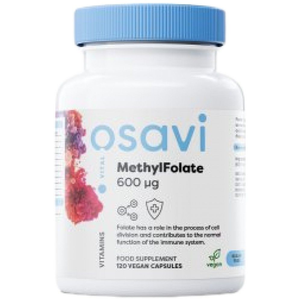 Метилфолат 600 mcg | С Quatrefolic® - 120 капсули