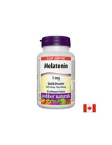 При безсъние - Мелатонин 1 мг, 90 сублингвални табл <tc>Webber Naturals</tc>