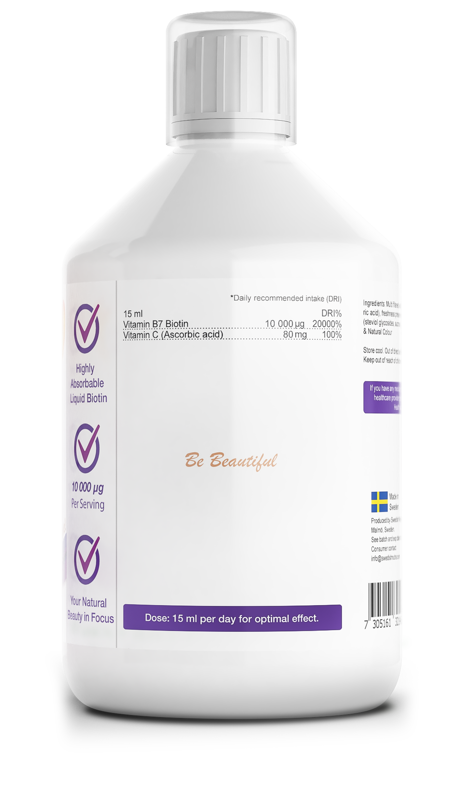 Течен биотин 10 000 mcg x 500 ml