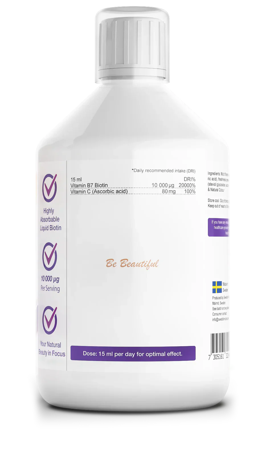 Течен биотин 10 000 mcg x 500 ml
