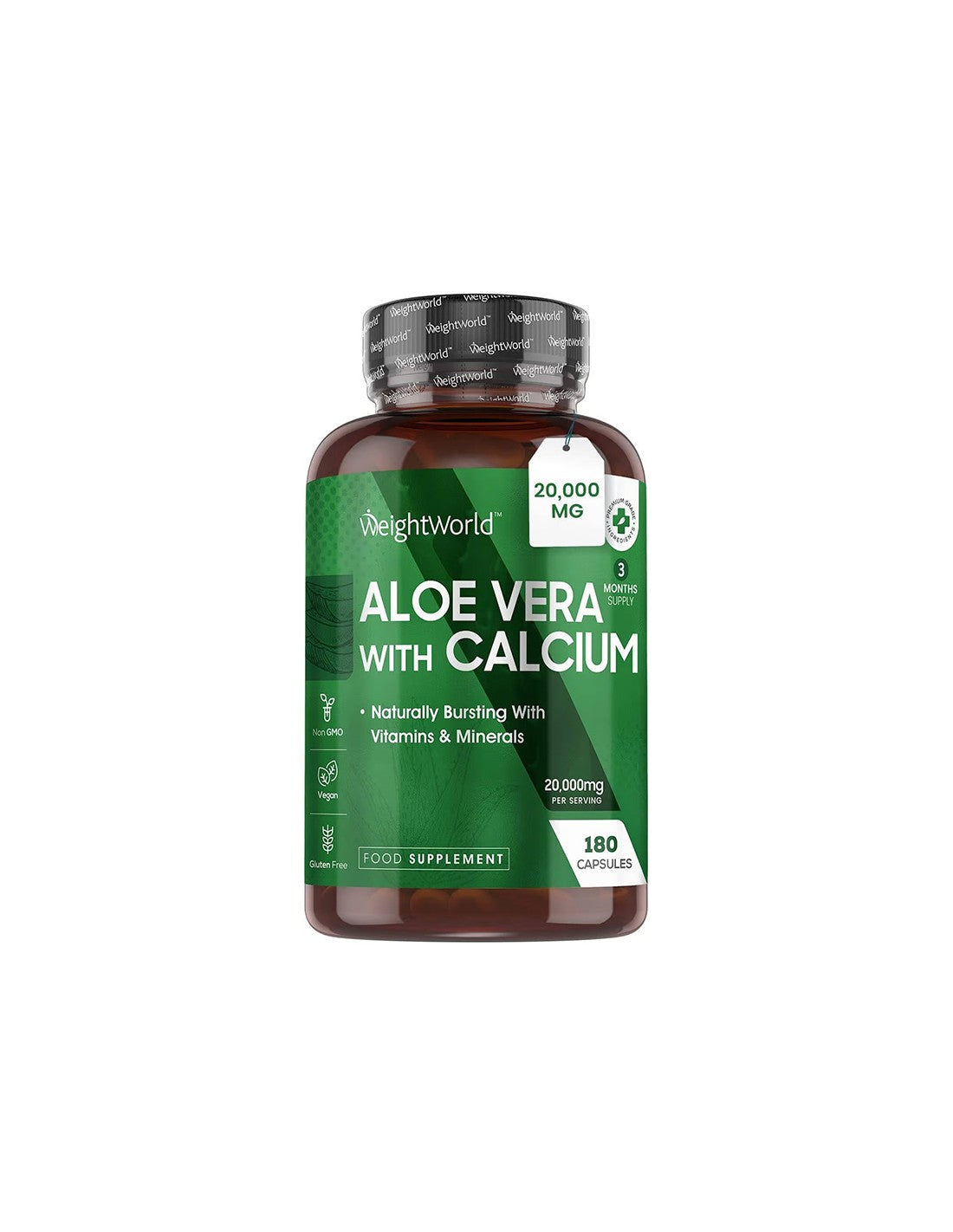 Стомашно -чревен тракт - алое вера 10 g + калций 75 mg, 180 капсули - алое вера
