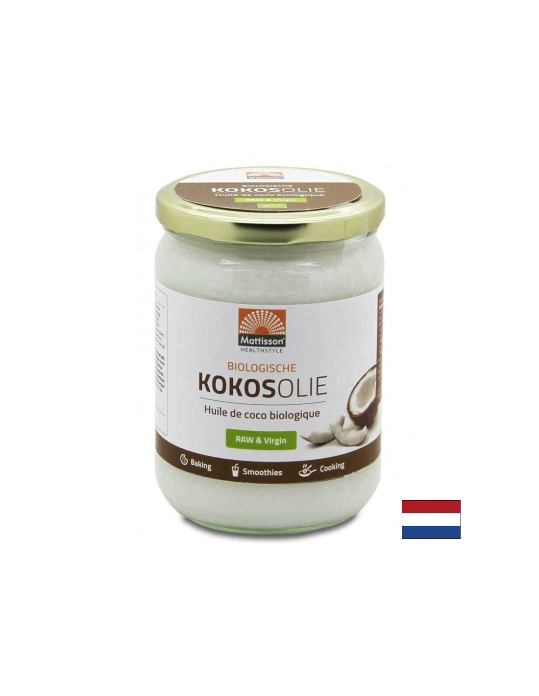 100% кокосово масло (сурово, студено пресоване) органично, 500 ml