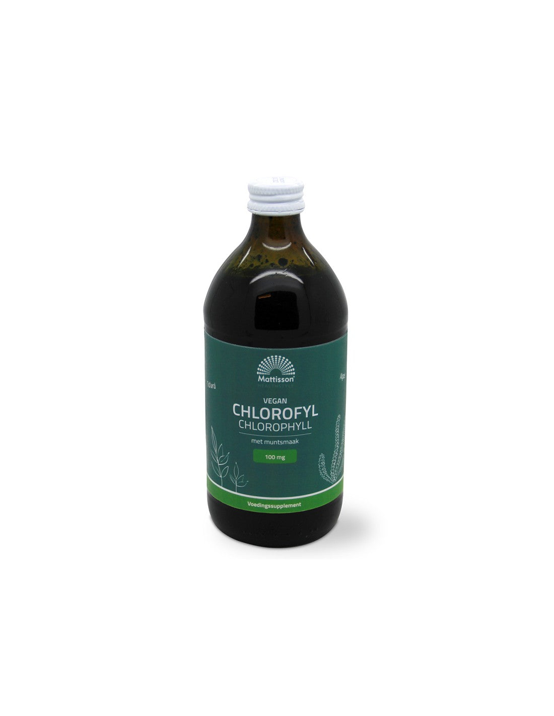 Детоксикация - хлорофил, 100 mg x 500 ml, ароматизиран от мента