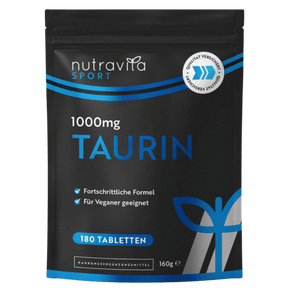 Taurine 1000 mg /180 tablets, 90 days/ - Nutra Best Europe