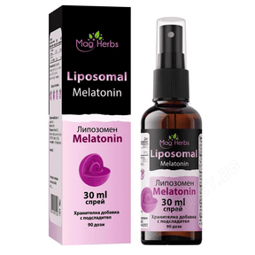 Liposomal melatonin spray for sleep / Liposomal Melatonin Magherbs /30 ml, 90 doses/ - Nutra Best Europe