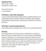 PE Nutrition | L -lysine 1000 mg - 120 таблетки
