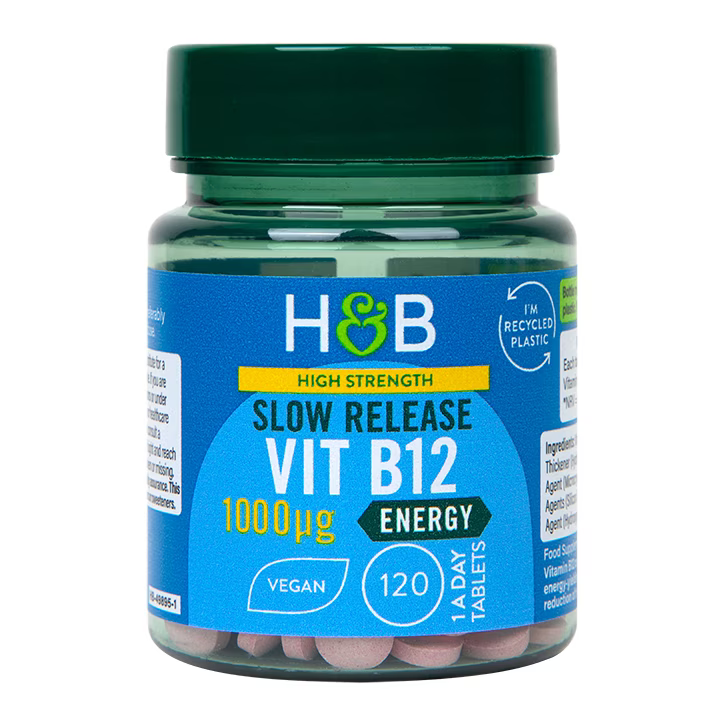 Витамин В12 (витамин В12) 1000UG 120 таблетки със забавено освобождаване Holland & Barrett