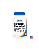 Поддържа мозъчна функция - Bacopa Monieri, 120 капсули