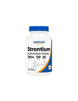 Кости и стави - Стронций (цитрат), 120 капсули <tc>Nutricost</tc>