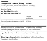 Пълен спектър Cilantro 425 mg 60 капсули