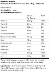 Radiance Multivitamins & Iron | Едно на ден - 60 таблетки