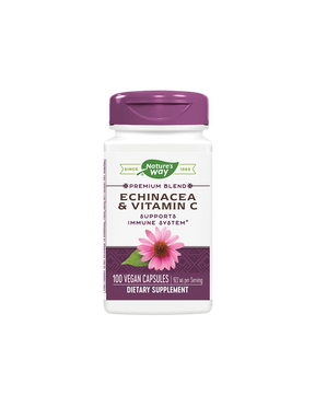 Echinacea + Vitamin C - 100 capsules - Nutra Best Europe