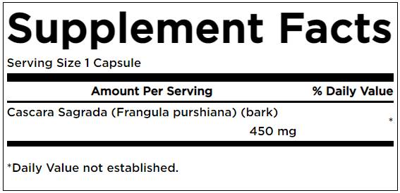 Cascara sagrada 450 mg 100 капсули