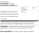 Екстракт от Ashwagandha 450 mg - 60 капсули