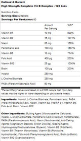 Висока якост | Пълен комплекс Vit B - 240 таблетки