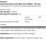 Аржентински изсушен говеждо черен дроб 500 mg 120 капсули