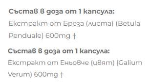 Екстракт от бреза + бреза - 2 x 60 капсули