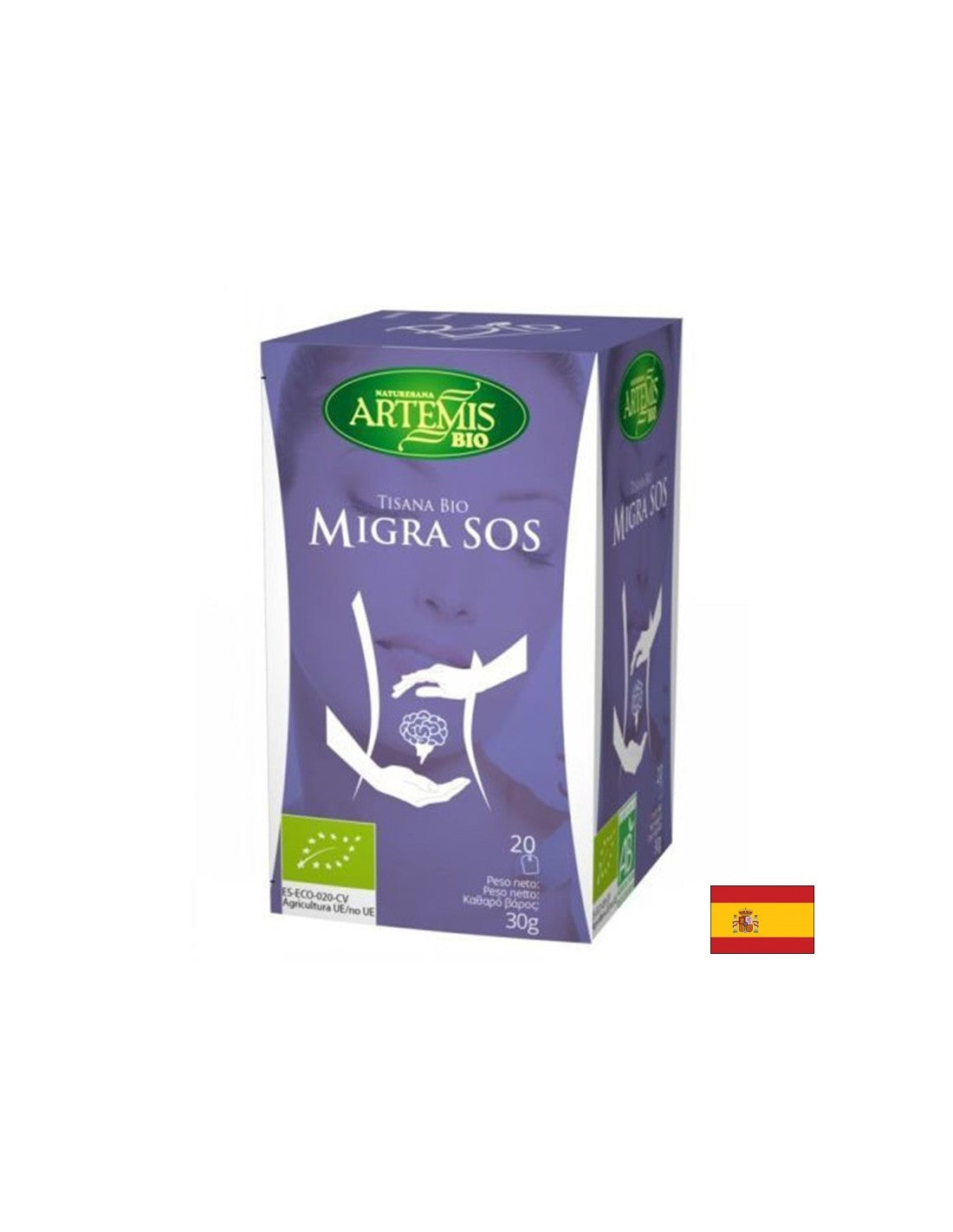 Био с мигренозна чай, 20 торбички с филтър x 30 g