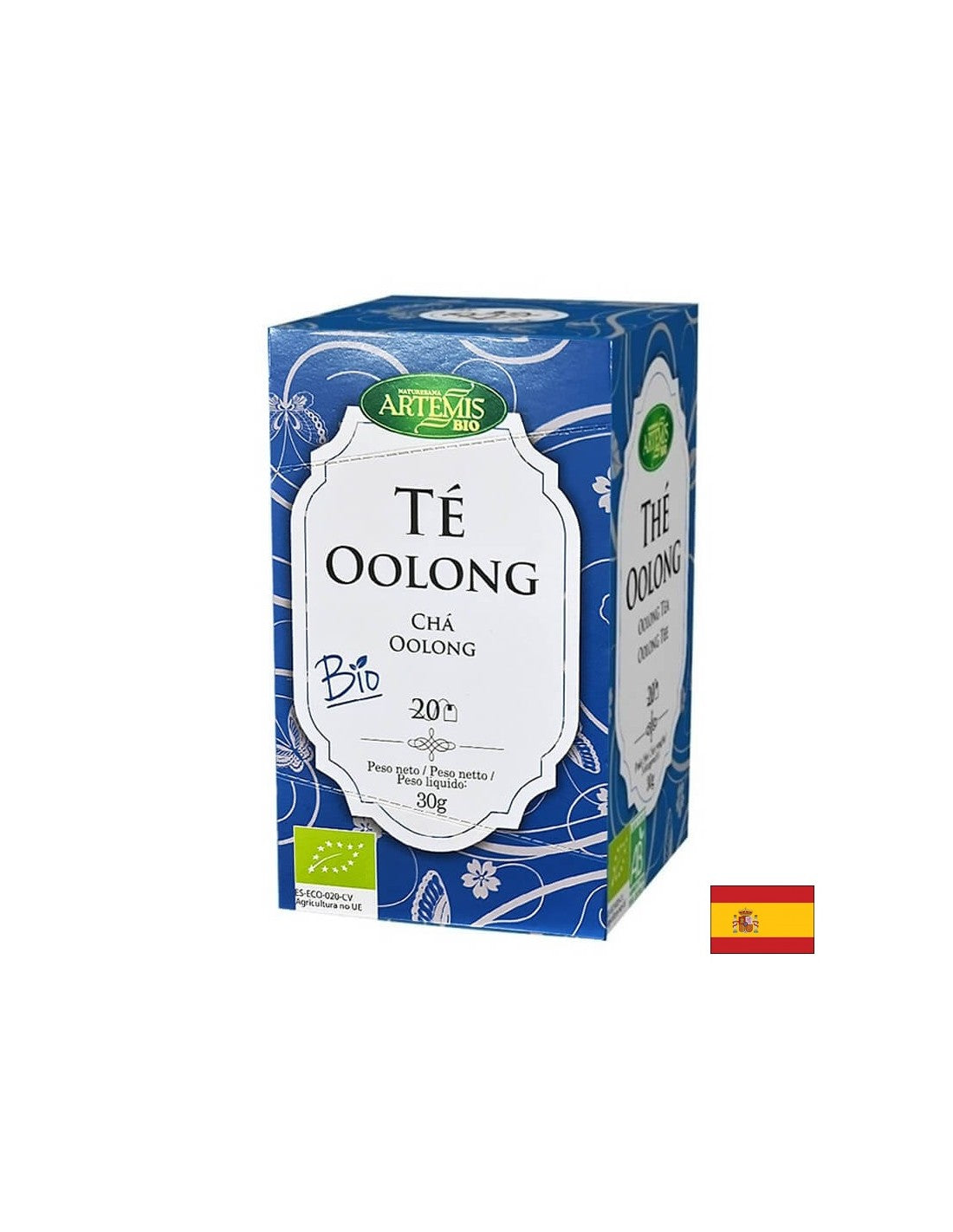 Органичен чай Oolong (oolong), 20 торбички с филтър Herbes del Moli