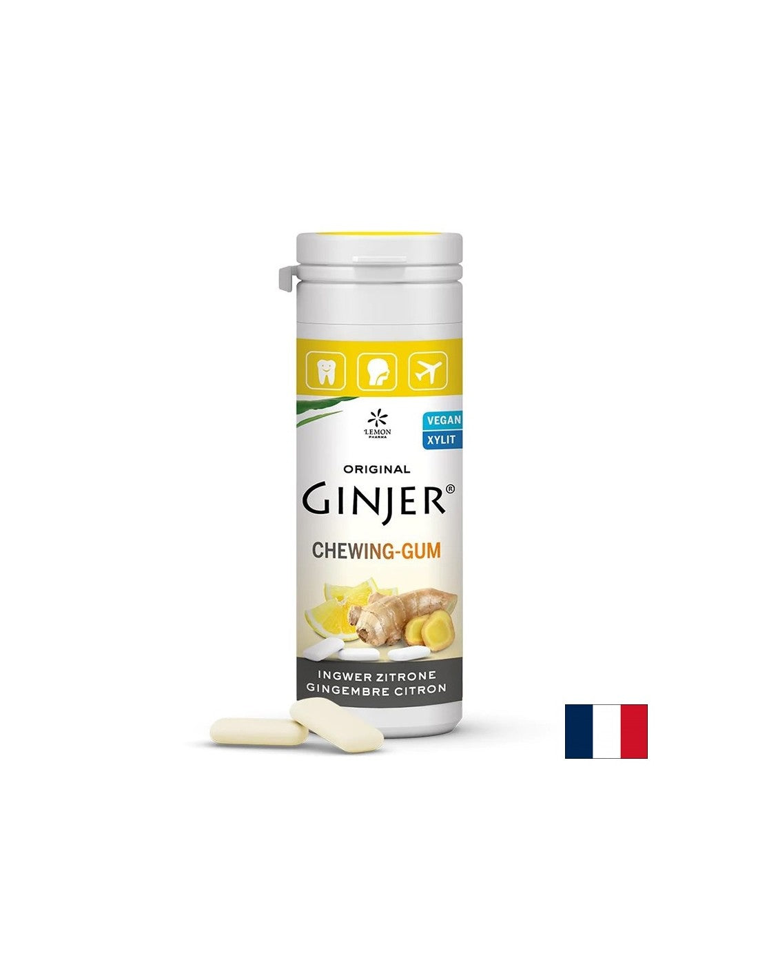 Джинджифилова дъвка с лимон (20 броя) <tc>Lemon Pharma</tc>