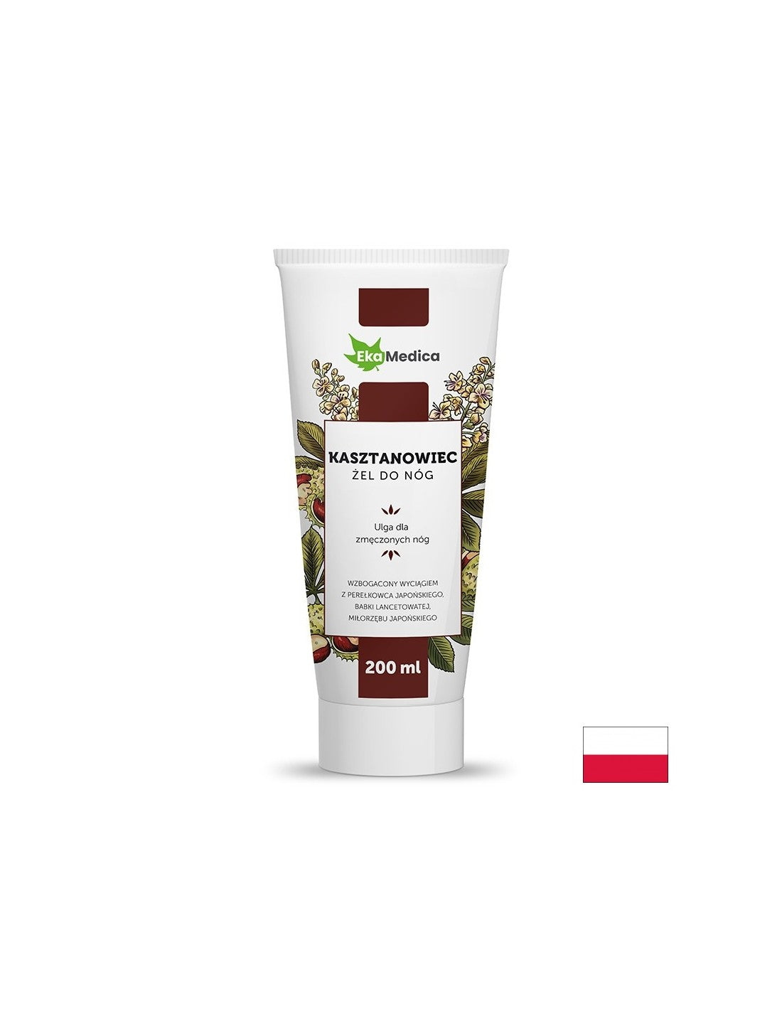 Гел за масаж на краката с конски кестен, 200 ml Ekamedica