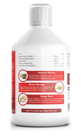 Женшен 2000 mg - с екстракт от джинджифил - 500 ml