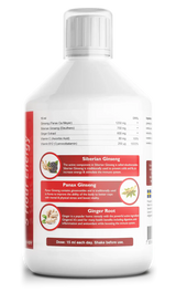 Женшен 2000 mg - с екстракт от джинджифил - 500 ml