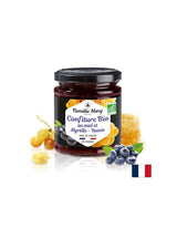 Конфитюр от органичен мед, боровинки и грозде, 220 g