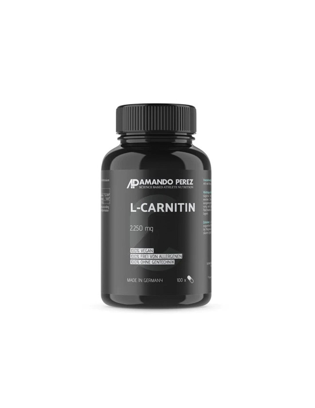 Изгаряне на мазнини и енергия - L -карнитин, 2250 mg x 100 вегански капсули